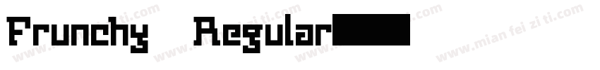 Frunchy Regular字体转换